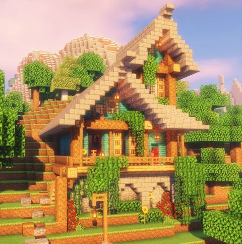 images Aesthetic Minecraft Cottagecore House Ideas aesthetic cottagecore minecraft house