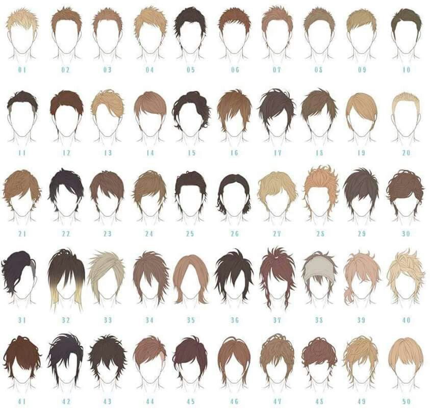 Featured image of post Anime Male Hairstyles Drawing Reference