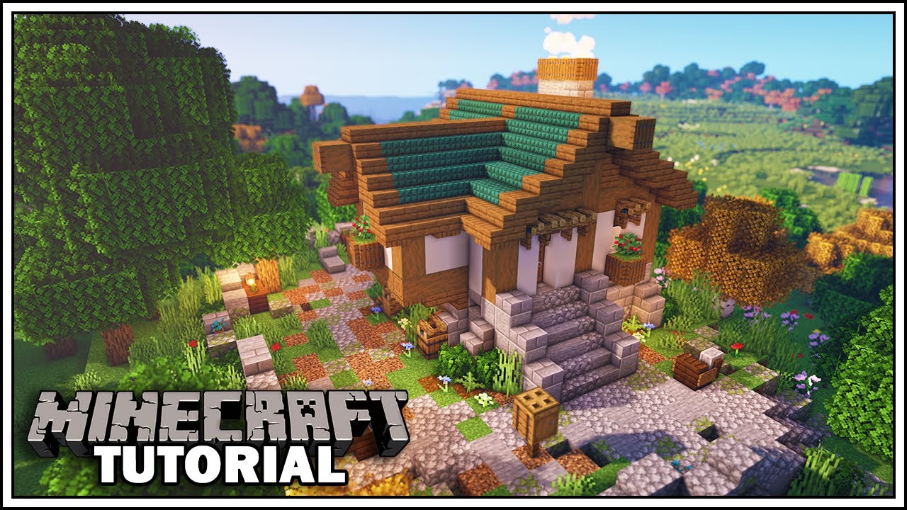 images Cottagecore Minecraft House Tutorial Step By Step sunflower cottage minecraft cottage