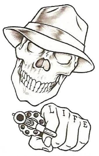 Featured image of post Gangster Drawings Easy Skull