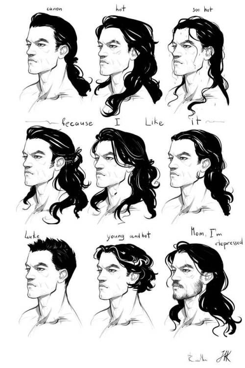 Featured image of post Long Hair Drawing Reference Male