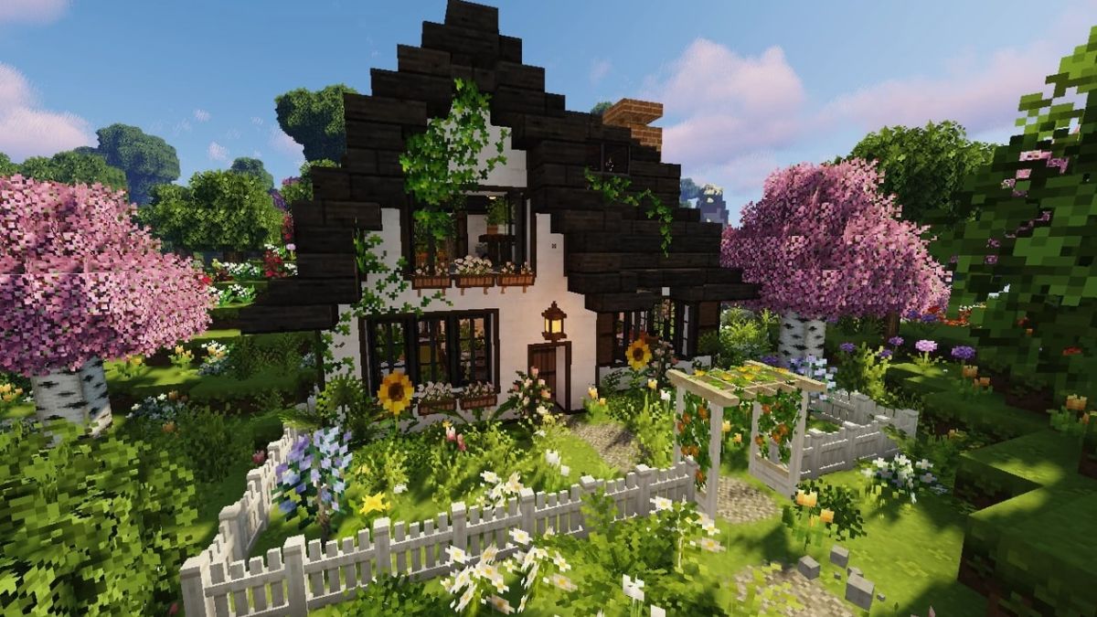 photo Minecraft Cottagecore House Ideas Survival minecraft how to build a cottagecore