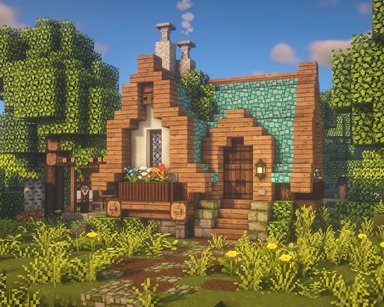 picture Minecraft Cottagecore House Ideas Survival sunflower cottage minecraft cottage