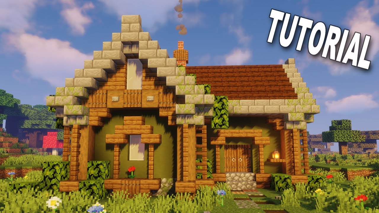 picture Minecraft Cottagecore House Ideas Survival minecraft how to build a cottage survival base cottagecore fairycore