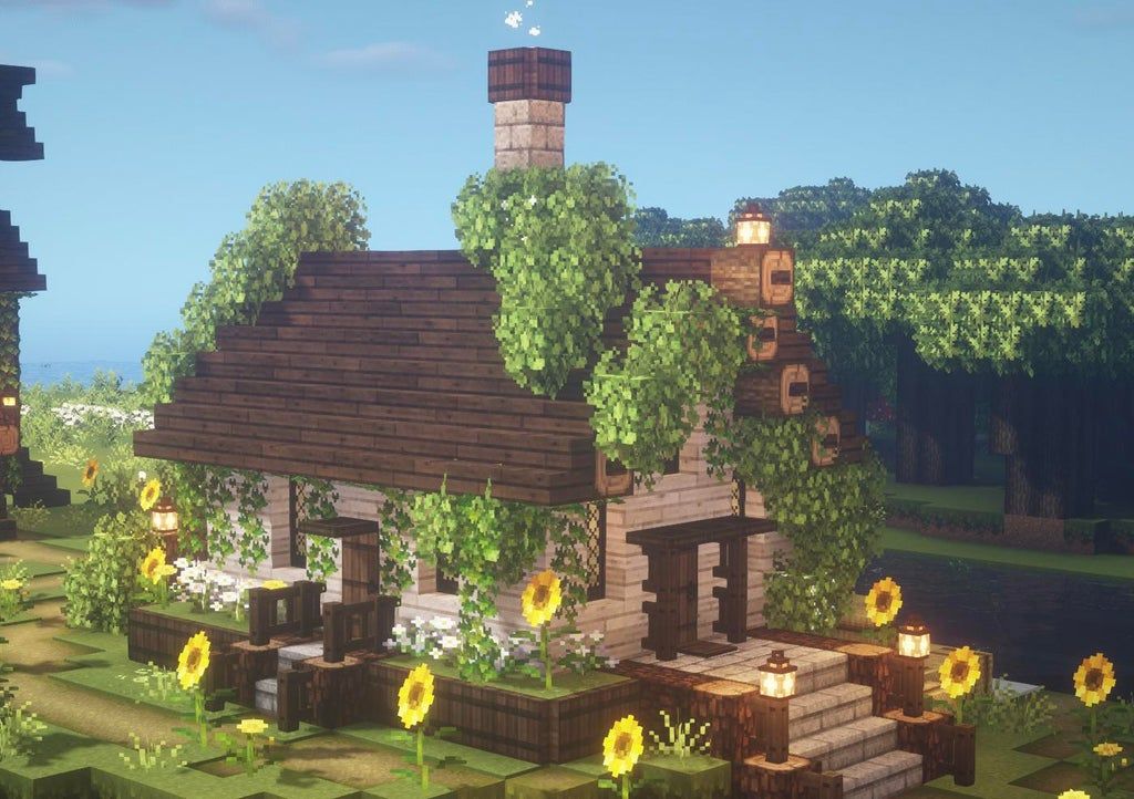 picture Minecraft Cottagecore House Ideas Survival how to build a minecraft cottage tutorial cottagecore