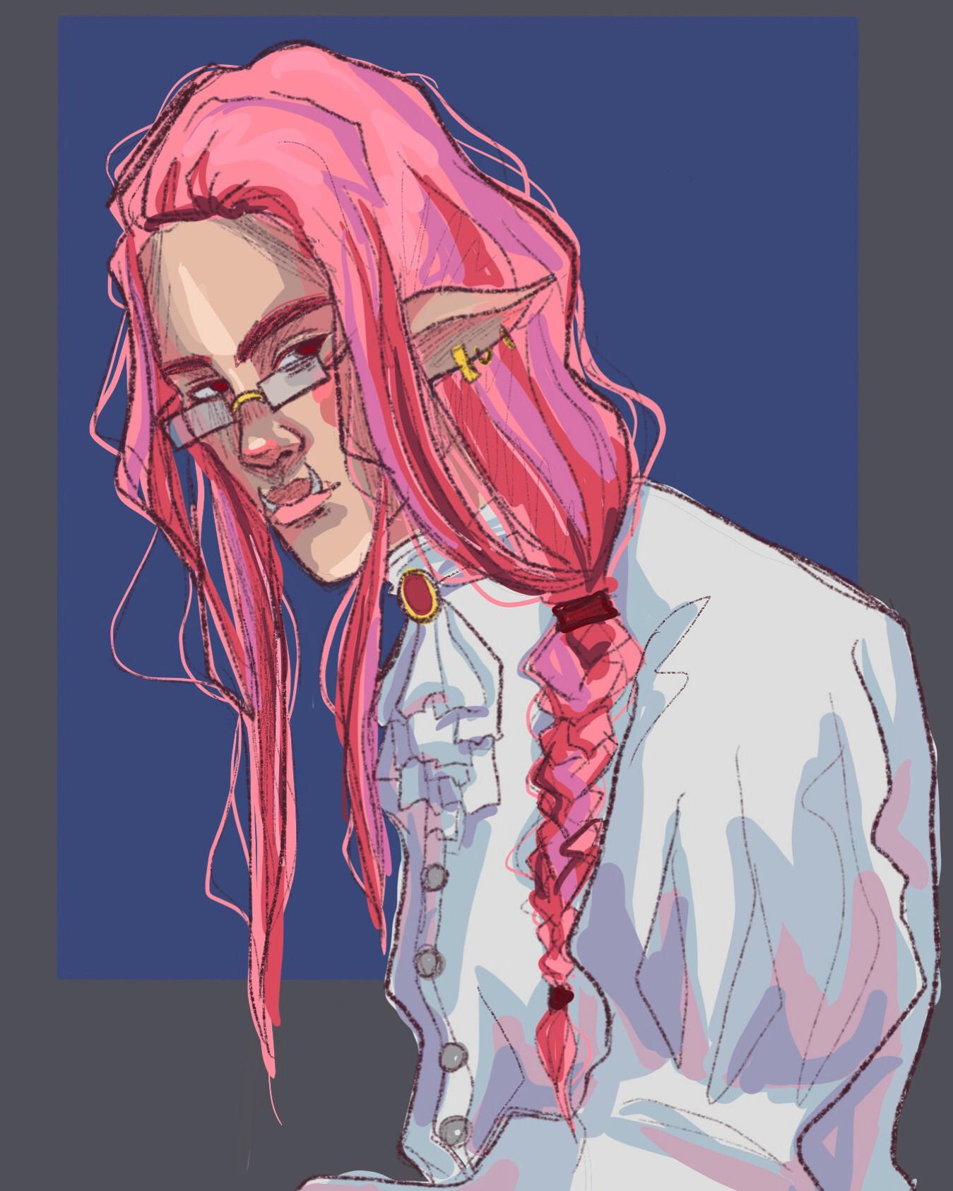 Featured image of post Technoblade Fanart Long Hair Glasses