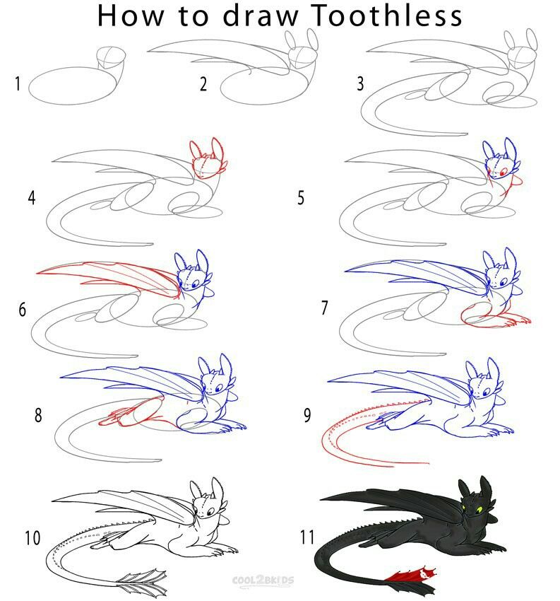 Featured image of post Toothless Drawing Step By Step