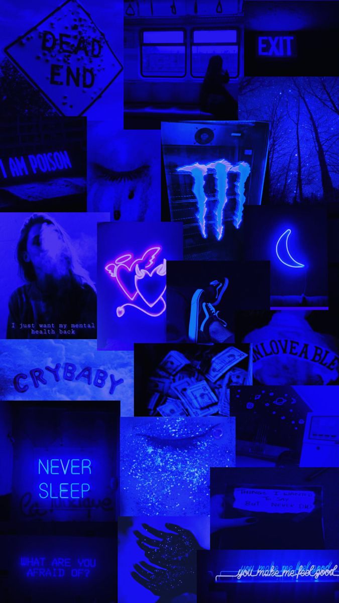 Featured image of post Wallpaper Neon Dark Blue Blue Aesthetic